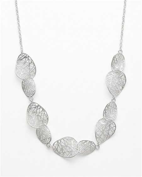 Collana Nomination Donna Leaf of Light in Argento 243109-010 - 243109-010